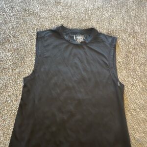 Jockey Gray Muscle Tee with Mandarin Collar